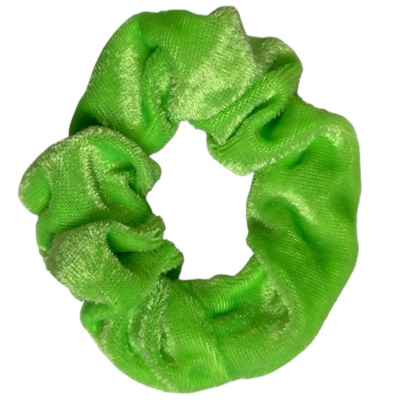 Forever 21 5-Piece Set of Neon Scrunchies Hair Ties Orange Yellow Green NWOT - Picture 6 of 7